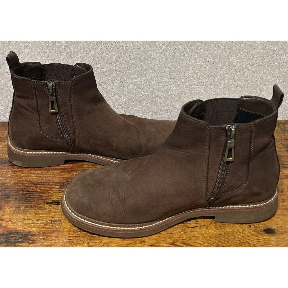 Blondo Men's  Waterproof Short Brown Suede Boots Oxford Style Size US 8